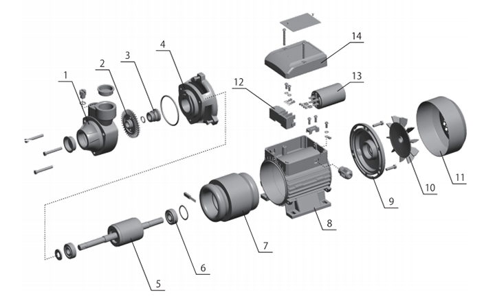 Bathtub pump